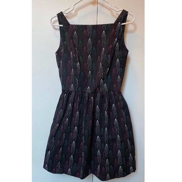 NWT Nooworks Small Sweet Pleats Comet Print dress - Picture 2 of 7